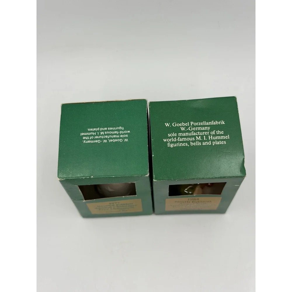 Goebel Angel Bell Ornaments 1977 1984 Set W Germany Christmas Boxed